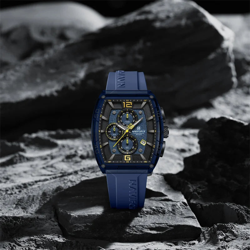 Top Brand NAVIFORCE Fashion Watches for Men Quartz Silicone Strap 50M Waterproof Date Original Man's WristWatch Reloj Hombr 2025