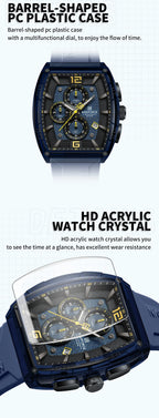 Top Brand NAVIFORCE Fashion Watches for Men Quartz Silicone Strap 50M Waterproof Date Original Man's WristWatch Reloj Hombr 2025